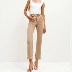 Reformation Cynthia high rise straight jeans